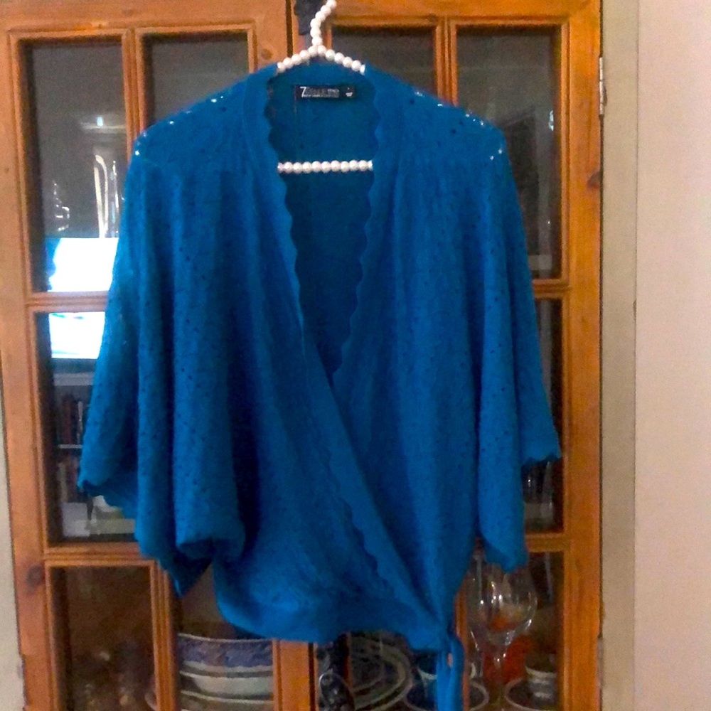 NWOT Wrap Style Sweater Size L